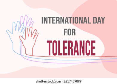 international day for tolerance design for banner or poster, design for world tolerance day november 16