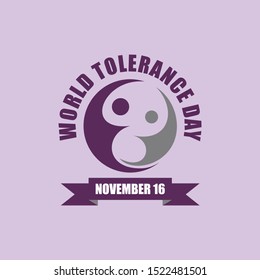 international day for tolerance design vector