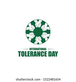 international day for tolerance design vector