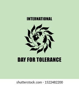 international day for tolerance design vector