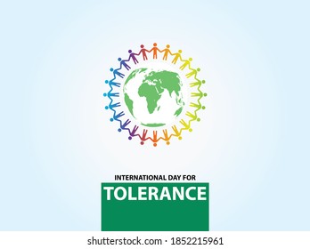 International Day Of Tolerance. November 16. Vacation Concept. Vector Graphic EPS10