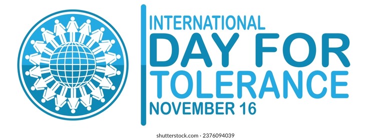 International Day of Tolerance Vector illustration. November 16. Suitable for greeting card, poster and banner