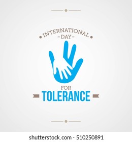 International Day for Tolerance Vector Illustration.