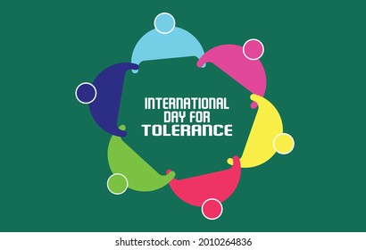 International Day for Tolerance vector template