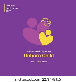 International Day of the Unborn Child, 25th March, Medical, Health, Baby, Pregnancy, save, fetuses, Social media post, Digital, Hospital Template

