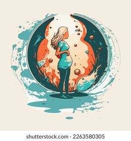 International Day of the Unborn Child flat illustration