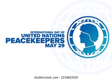 International Day United Nations Peacekeepers May Stock Vector (Royalty ...