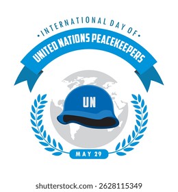 dia internacional das nações unidas força de paz vetor conceito design