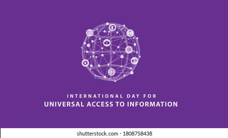 International Day For Universal Access To Information. Vector Illustration