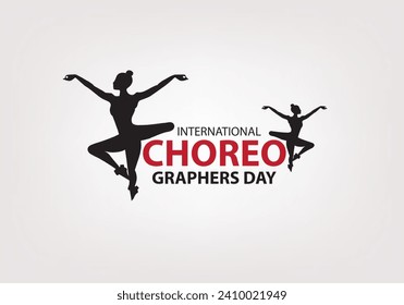 International choreographer’s day vector art design