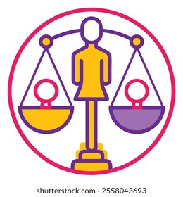 International Women’s Day Vector Equality Clipart.