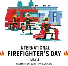 international firefighters’ day vector, Vector Illustration, Firefighter's