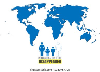 International day of the victims of enforced Disappearances. August 30.