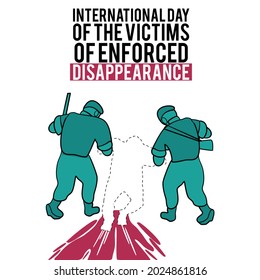 International Day of the Victims of Enforced Disappearances illustration