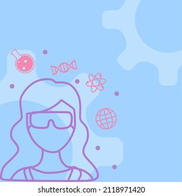 International Day Of Women And Girls In Science - Vector Illustration And Design.