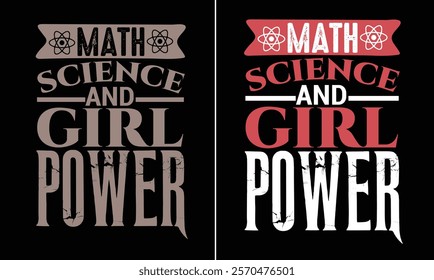 international day of women and girls in science  design for t-shirt, bags, mugs, stickers, banner, poster, icon, logo etc. Fully Editable Print Ready Template - Vector.