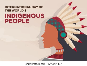 International Day Of The World's Indigenous People Vector