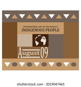 international day of the world's indigenous people concept. illustration vector