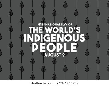 International Day of The World's Indigenous People. August 9. Seamless pattern. Eps 10.