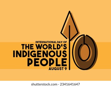 International Day of The World's Indigenous People. August 9. Eps 10.