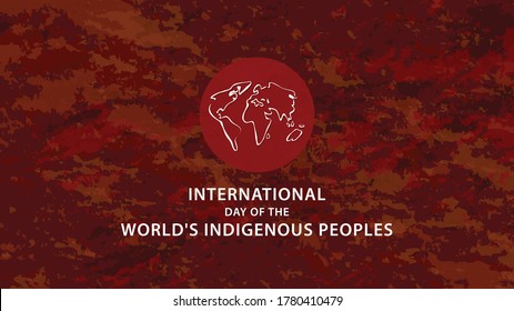 International Day Of The World's Indigenous Peoples. Vector Illustration