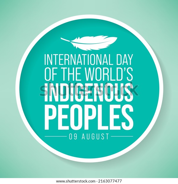 International Day Worlds Indigenous Peoples Observed เวกเตอร์สต็อก