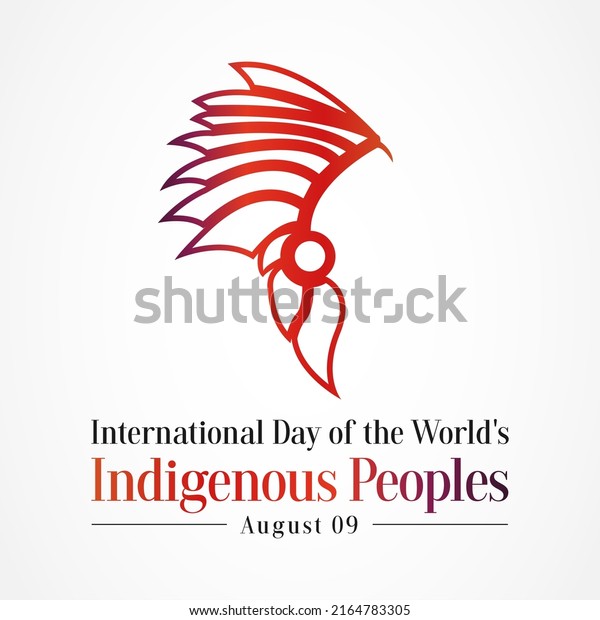 International Day Worlds Indigenous Peoples Observed เวกเตอร์สต็อก