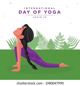 International day of yoga banner design.