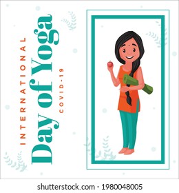 International day of yoga banner template design.