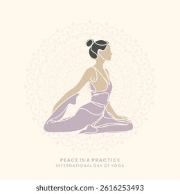 International Day of Yoga Creative Social Media Design Vector