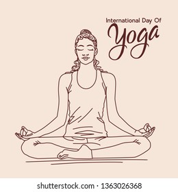 International Day of Yoga vector 