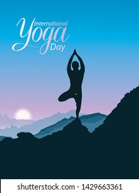 International Day Yoga day Vector Design 