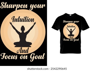 International day of yoga Young flat T-shirt design
