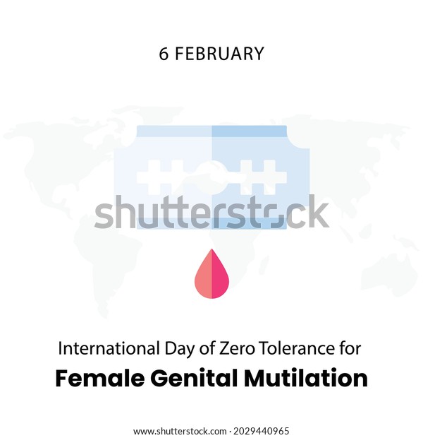 International Day Zero Tolerance Female Genital Stock Vector Royalty Free 2029440965 1134
