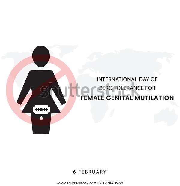 International Day Zero Tolerance Female Genital Stock Vector Royalty Free 2029440968 4290