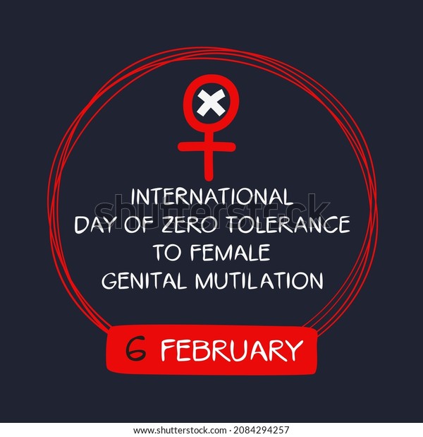 International Day Zero Tolerance Female Genital Stock Vector Royalty Free 2084294257 9401