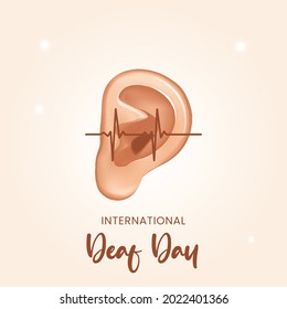 International Deaf Day , Vector Illustration Design.
