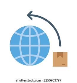 International Delivery Icon vector image. Suitable for mobile apps, web apps and print media.