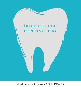International Dentist's Day Logo Vector Template Design