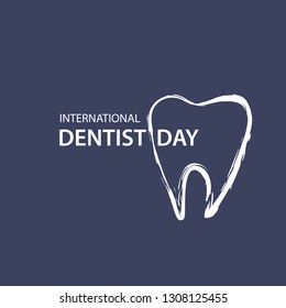 International Dentist's Day Logo Vector Template Design