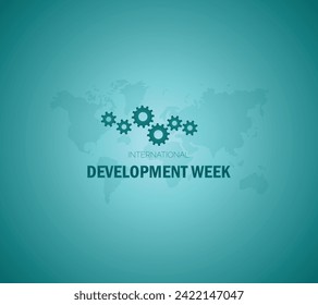 International Development Week, 6 to 12 February. Vector illustration.