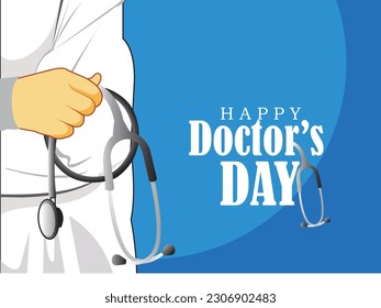 ilustración de doctores internacionales de día-Vector de doctor. Para un afiche, cartel y tarjeta de saludo.