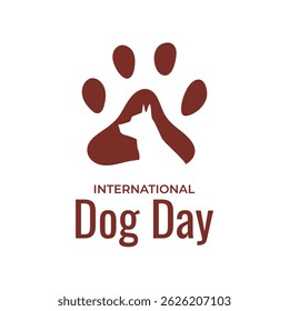 International Dog Day August 26 for card, Banner, poster.