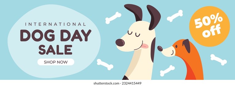 International Dog Day celebration. international dog day background. world dog day. August 26. Vector illustration. poster, banner, greeting card, flyer. Happy National Dog Day. sale. event, party.