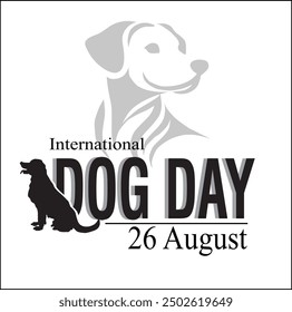 International Dog Day celebration. international dog day background. world dog day. August 26. Vector illustration. poster, banner, greeting card, flyer. Happy National Dog Day. sale. event, party.