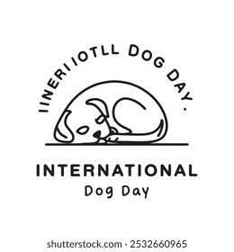International Dog Day celebration. international dog day background.