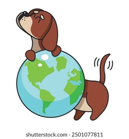 international dog day celebration isolated
