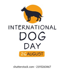 International Dog Day, held on 26 August.