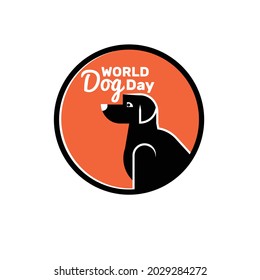 International dog day Vector Illustration. great for greeting card, logo and icon