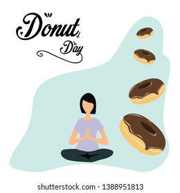 International Donut Day Celebration Vector Template Design Illustration